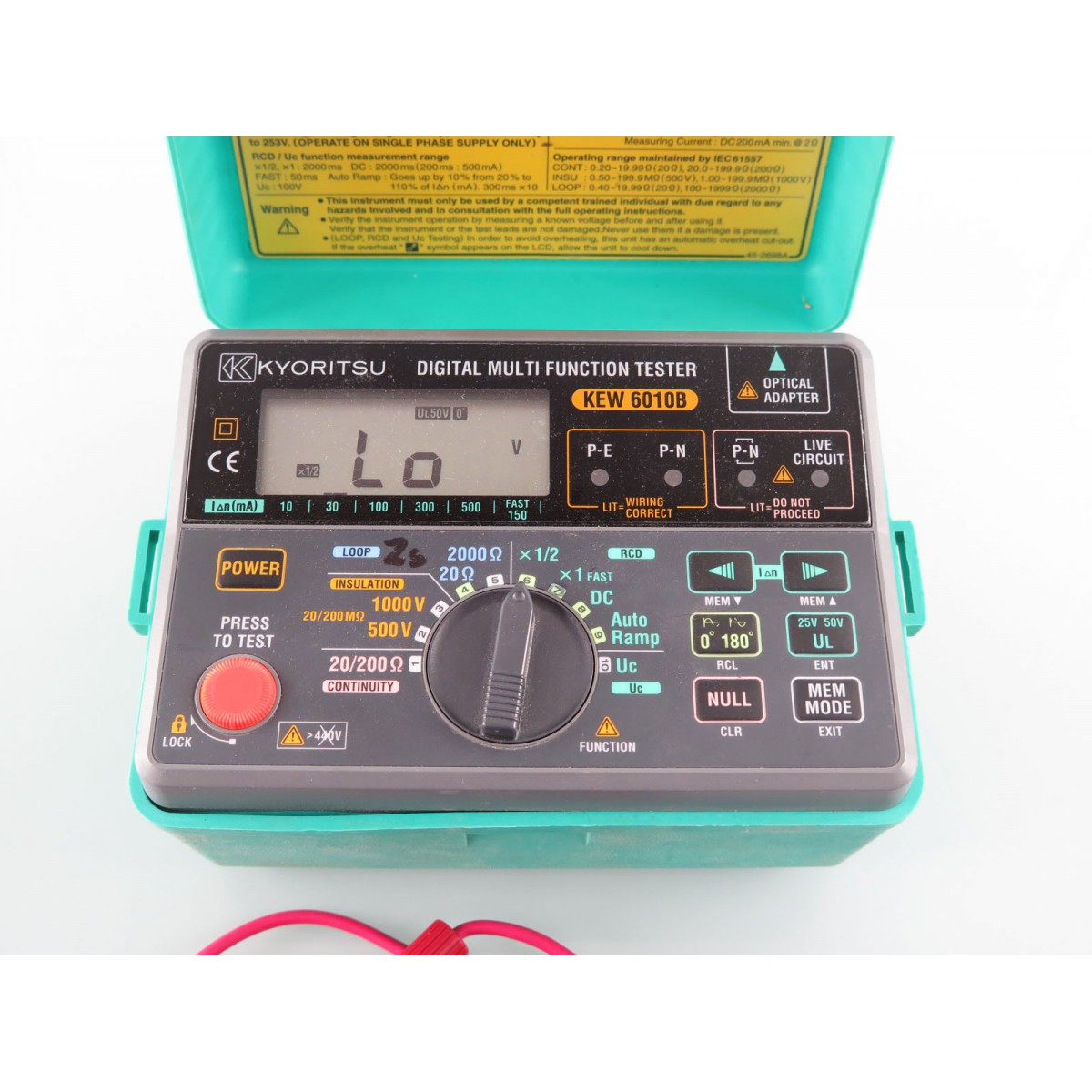 Multifunktionstester digital Kyoritsu KEW 6010B mit div. Zubehör