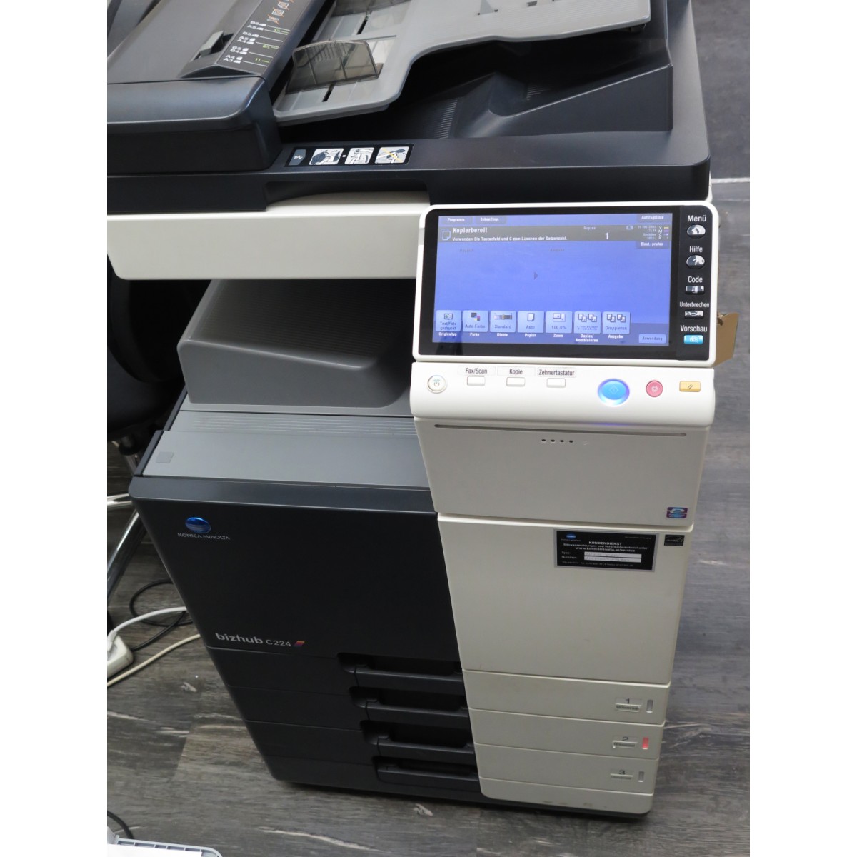 Konica Minolta Bizhub C224 Multifunktionskopierer